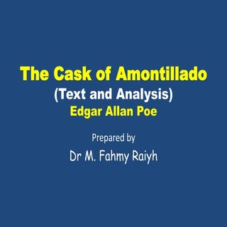 The cask of amontillado, text and a...