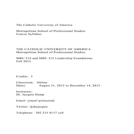 The Catholic University of America Metropolitan School of .docx