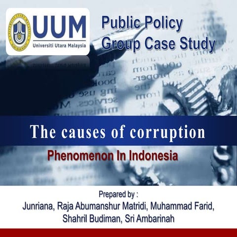 The causes of corruption