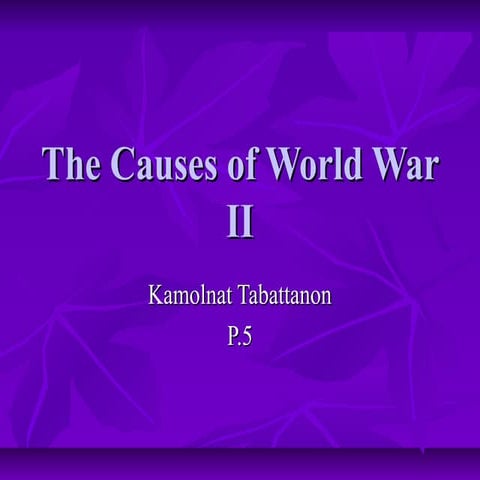 How did ww2 begin | PPT