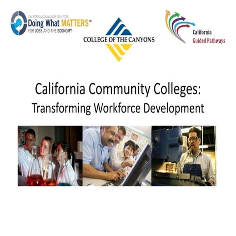 The cccco transforming wfd in california NERETA Job Creation Summit