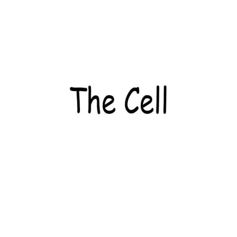 The Cell.ppt for study and teaching activities