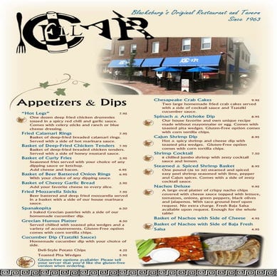The Cellar New Menu 2013 | PDF