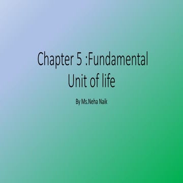 FUNDAMENTAL UNIT OF LIFE  9 science ppt.