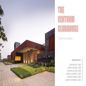 The centrum club case study