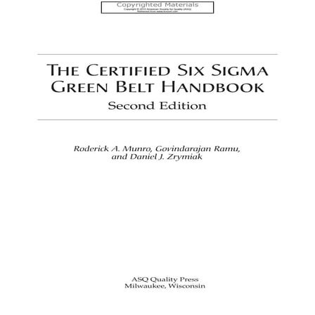The certified six sigma green belt handbook, 2nd edition (1)