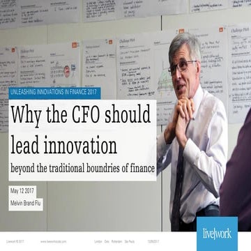 The CFO should lead innovation 