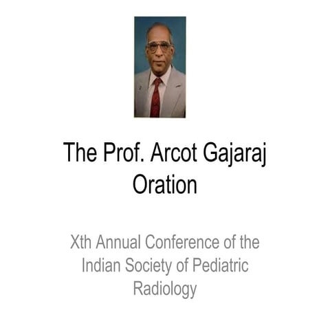 The Challenge of Pediatric Radiology in India