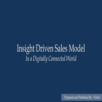 Sales Strategy in a Digitally Connected World