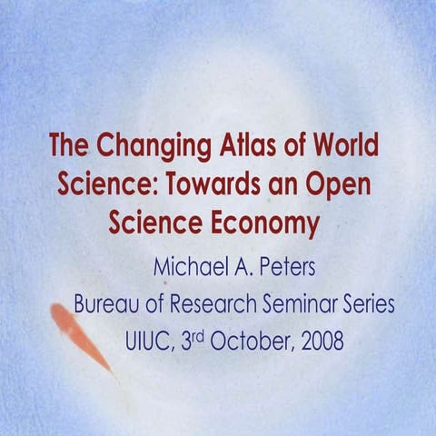 The changing atlas of world science
