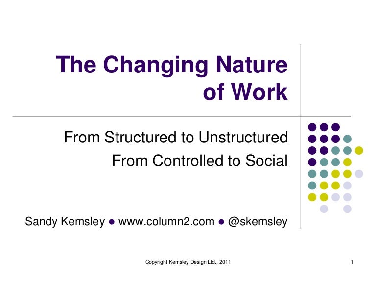 The Changing Nature of Work