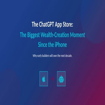The ChatGPT App Store has officially launched — and experts are calling it th...