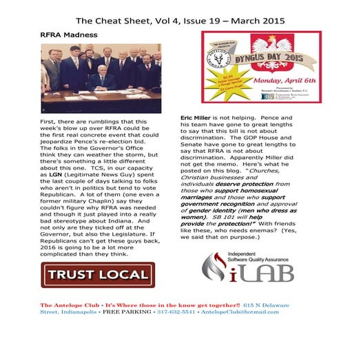 The Cheat Sheet  from 3 28-2015