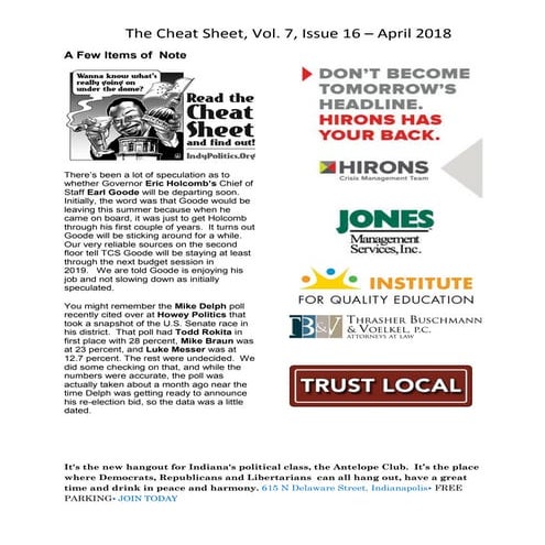 Here'a a Complimentary Copy of the Latest Cheat Sheet