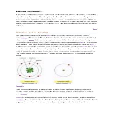 The chemical components of a