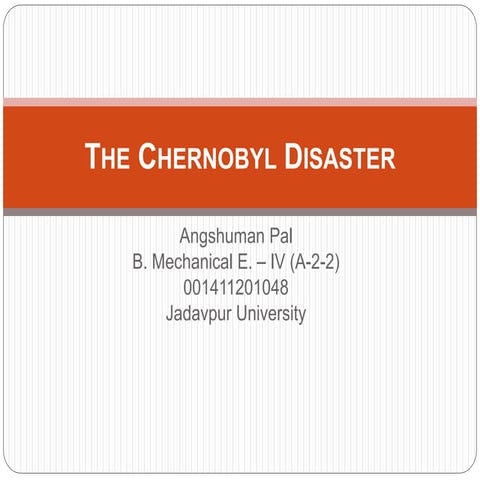 The Chernobyl Disaster