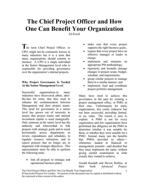 Project management structure & corporate finance | PDF