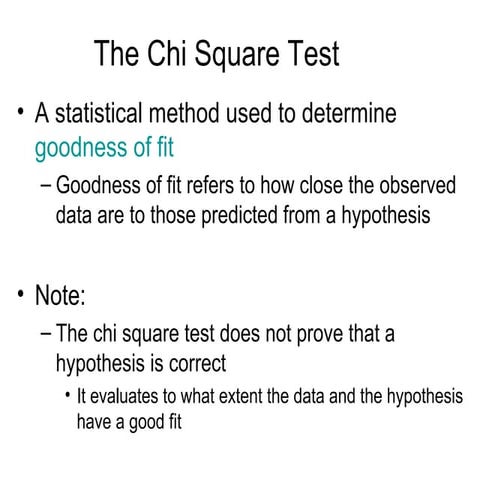 The chi square_test