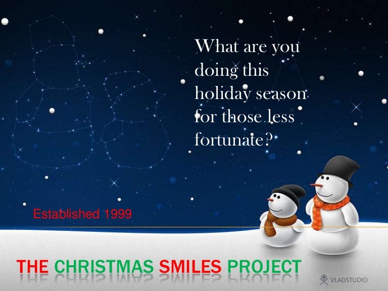 the christmas smiles project