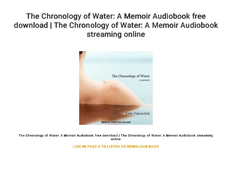 The Chronology of Water: A Memoir Audiobook free download | The Chron…