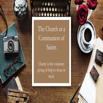 The church as a communion of saints