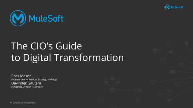 The CIO's Guide to Digital Transformation