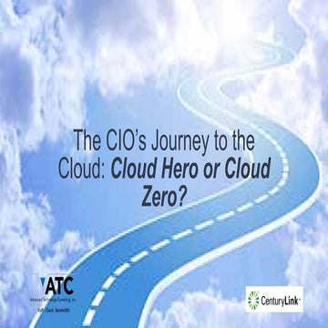 The CIO's Journey to the Cloud: Cloud Hero or Cloud Zero
