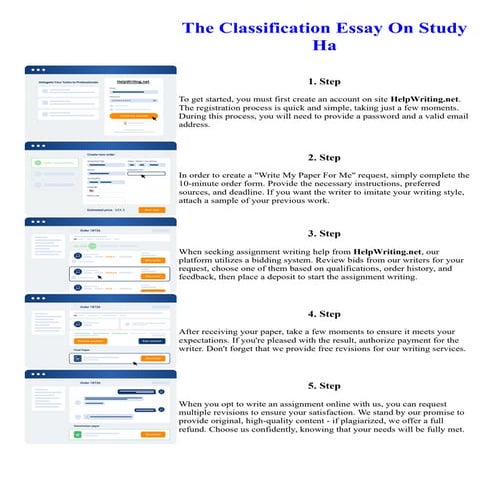 The Classification Essay On Study Ha