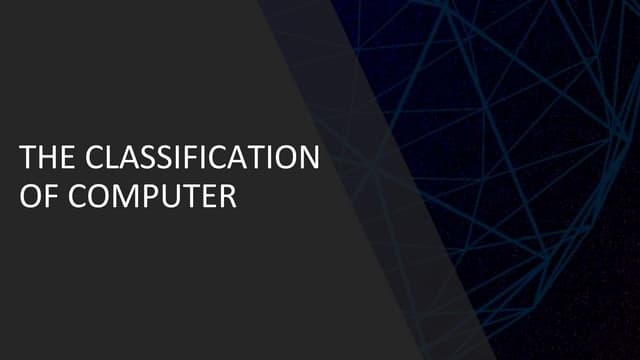 Categories of computer | PDF