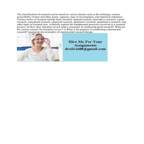 The classification of research can be based on various factors such as.pdf