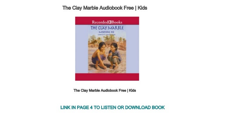 The Clay Marble Audiobook Free Kids