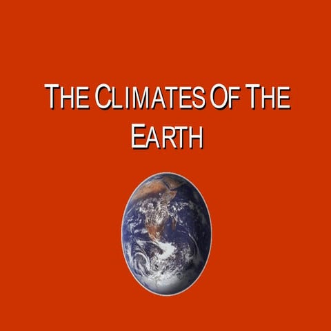 The climates of_the_earth1