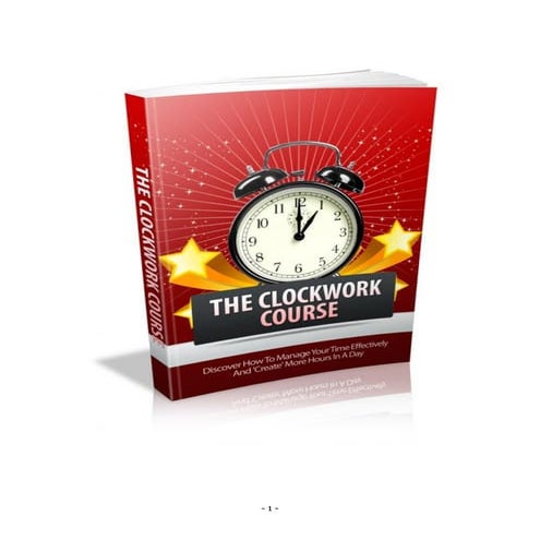 The clockwork course