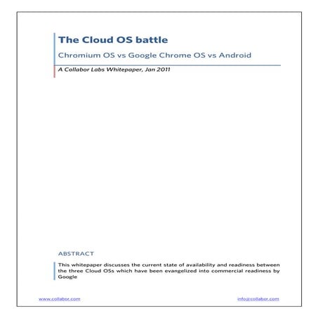 The Cloud OS battle
