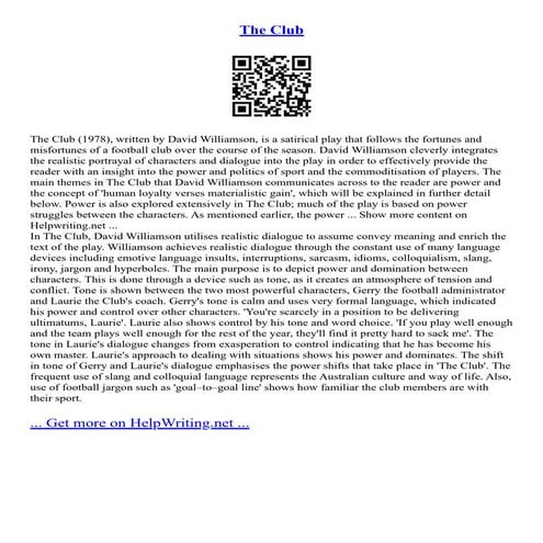 The Club | PDF