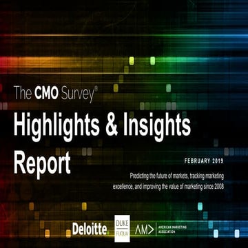 The CMO Survey Highlights and Insights Report - Feb 2019