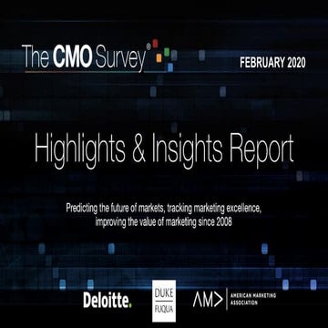 The CMO Survey - Highlights and Insights Report - Feb 2020