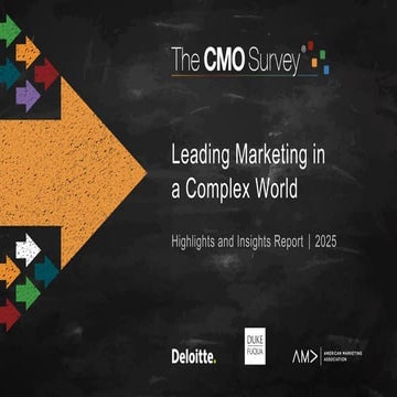 The CMO Survey - Highlights and Insights Report - Spring 2025
