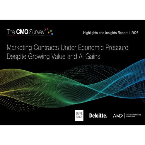 The CMO Survey - Highlights and Insights Report - Spring 2026 | PDF