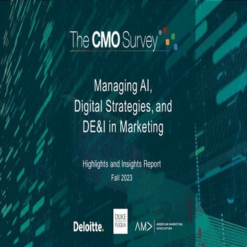 The CMO Survey - Highlights and Insights Report - Fall 2023