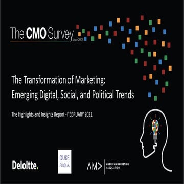 The CMO Survey - Highlights and Insights Report - February 2021