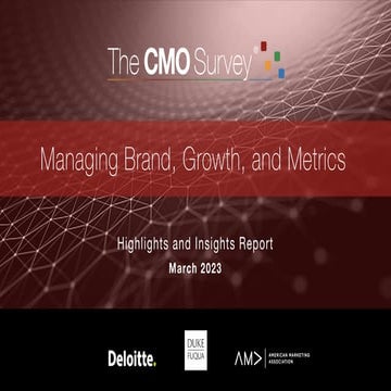 The CMO Survey - Highlights and Insights Report - March 2023