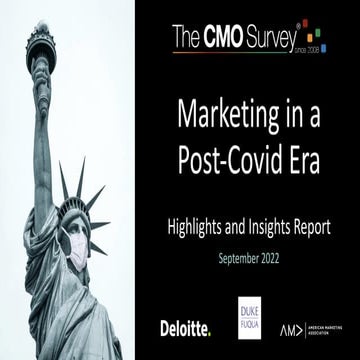 The CMO Survey - Highlights and Insights Report - September 2022 