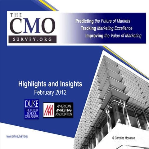 The CMO Survey Highlights and Insights February 2012