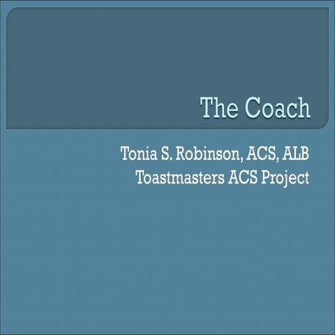 The coach ACS #4