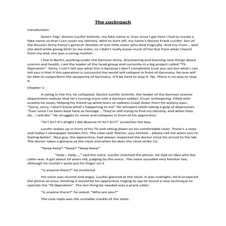 Short Story (Chapter 1)