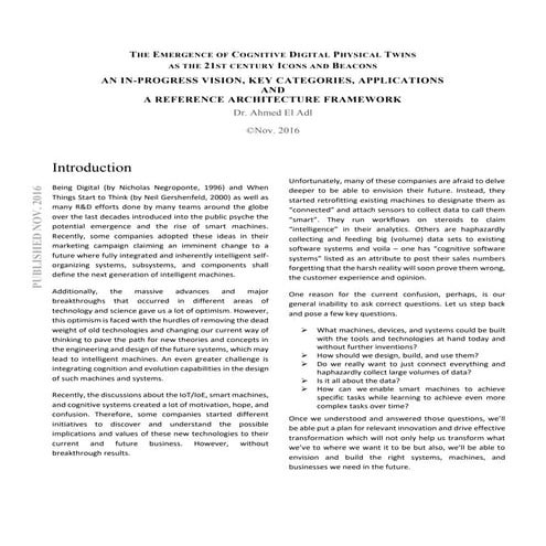 The Cognitive Digital Twin