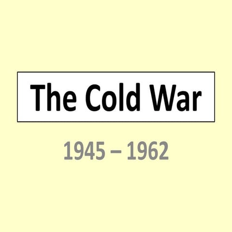 The cold war