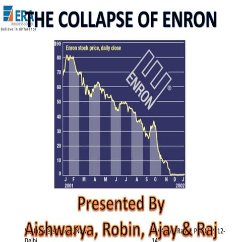 The collapse de-enron; Collapse of Enron