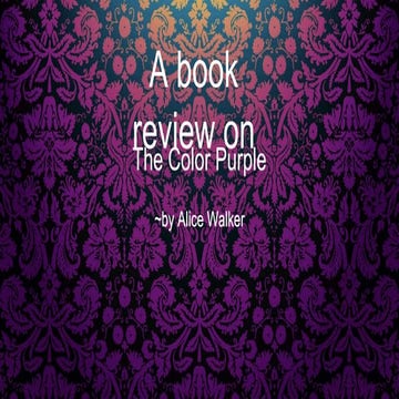 The color purple review by Muskan Kathuria